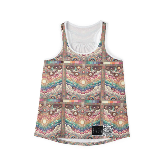 Digital Dreamland Whimsical and Nostalgic Streetwear With a Digital Twist Women's Tank Top - 8404 Design-56