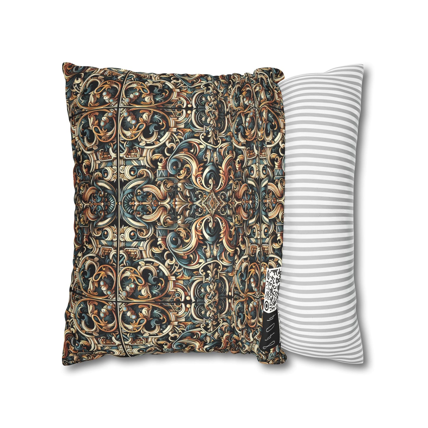 Urban Renaissance Historical Fusion With Street Edge Faux Suede Square Pillowcase - 8404 Design-59