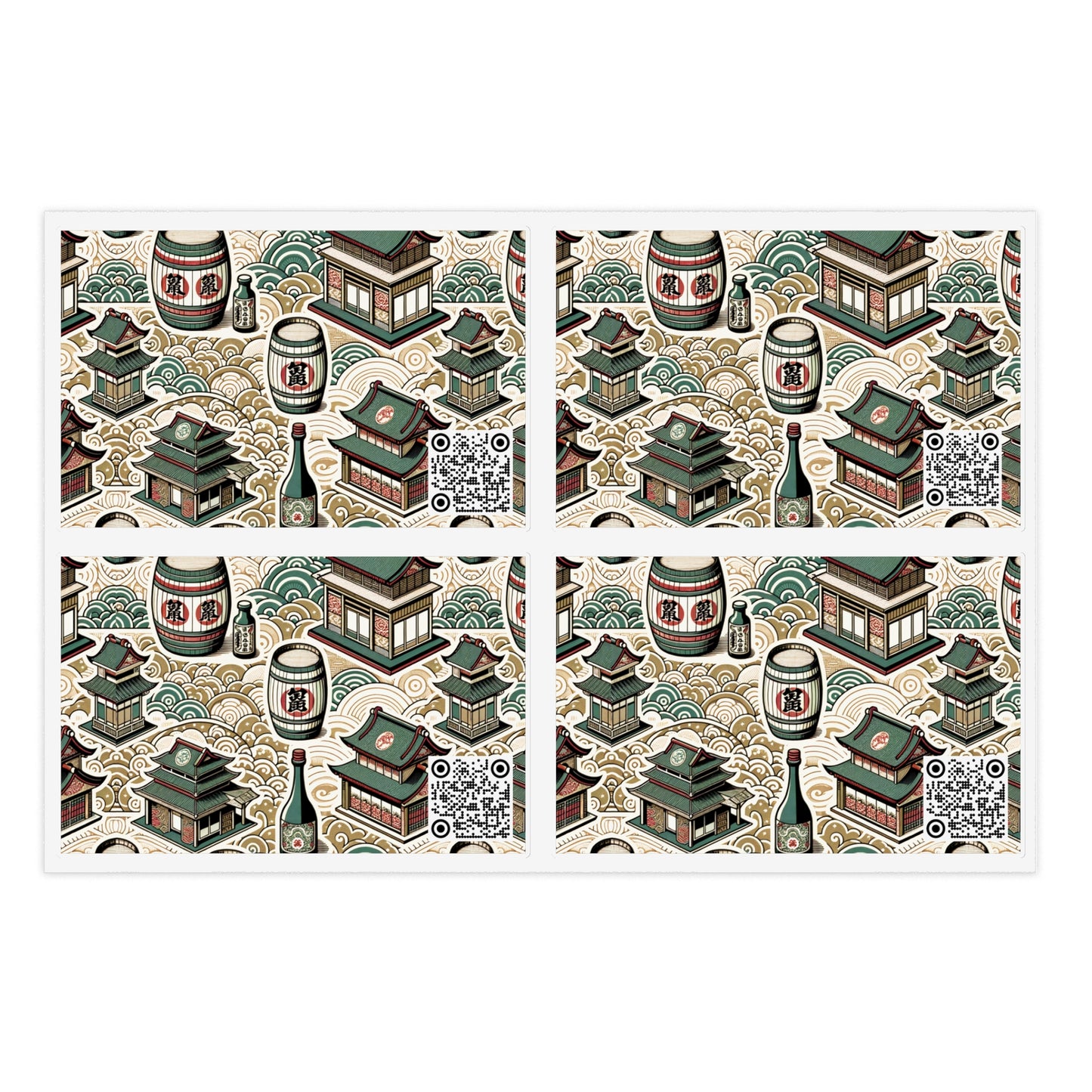 Cultural Artisanal Fusion Contemporary Cultural Elegance Sticker Sheets - 8404 Design-68