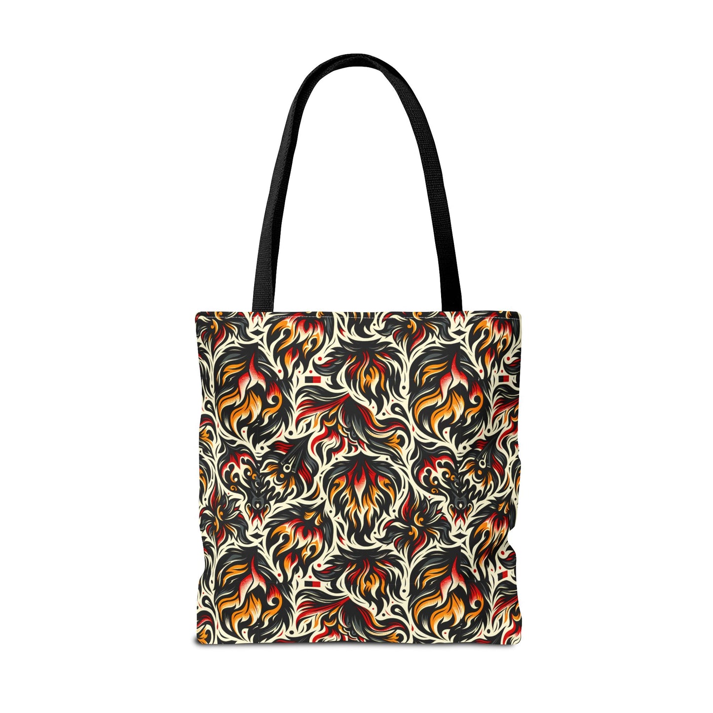 Fire & Flames Bold Streetwear Statement Tote Bag - 8404 Design-57
