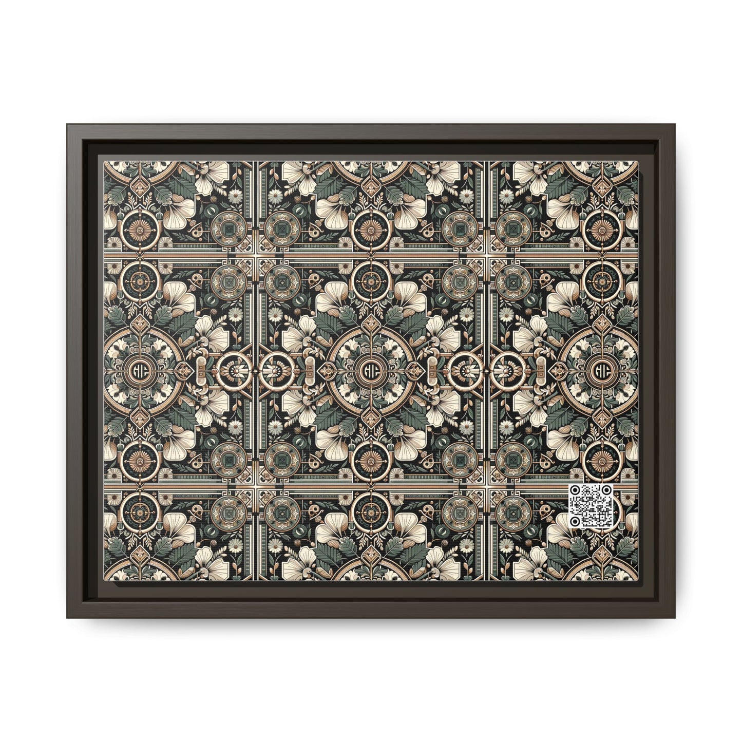 Cyber Garden Party Tech Garden Extravaganza Matte Canvas, Framed (multi-Color) - 8404 Design-66 A