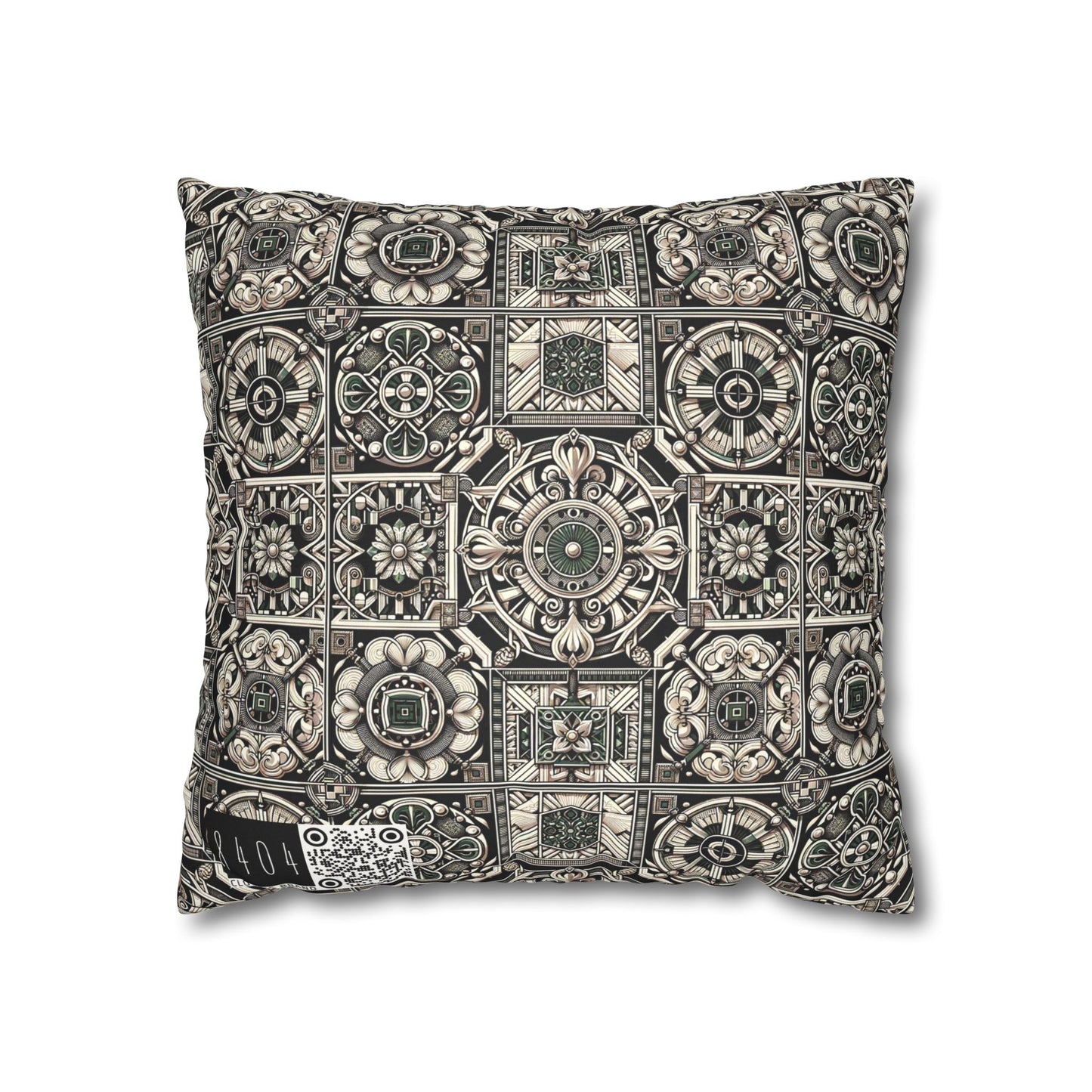 Cyber Garden Party Tech Garden Extravaganza Faux Suede Square Pillowcase - 8404 Design-45