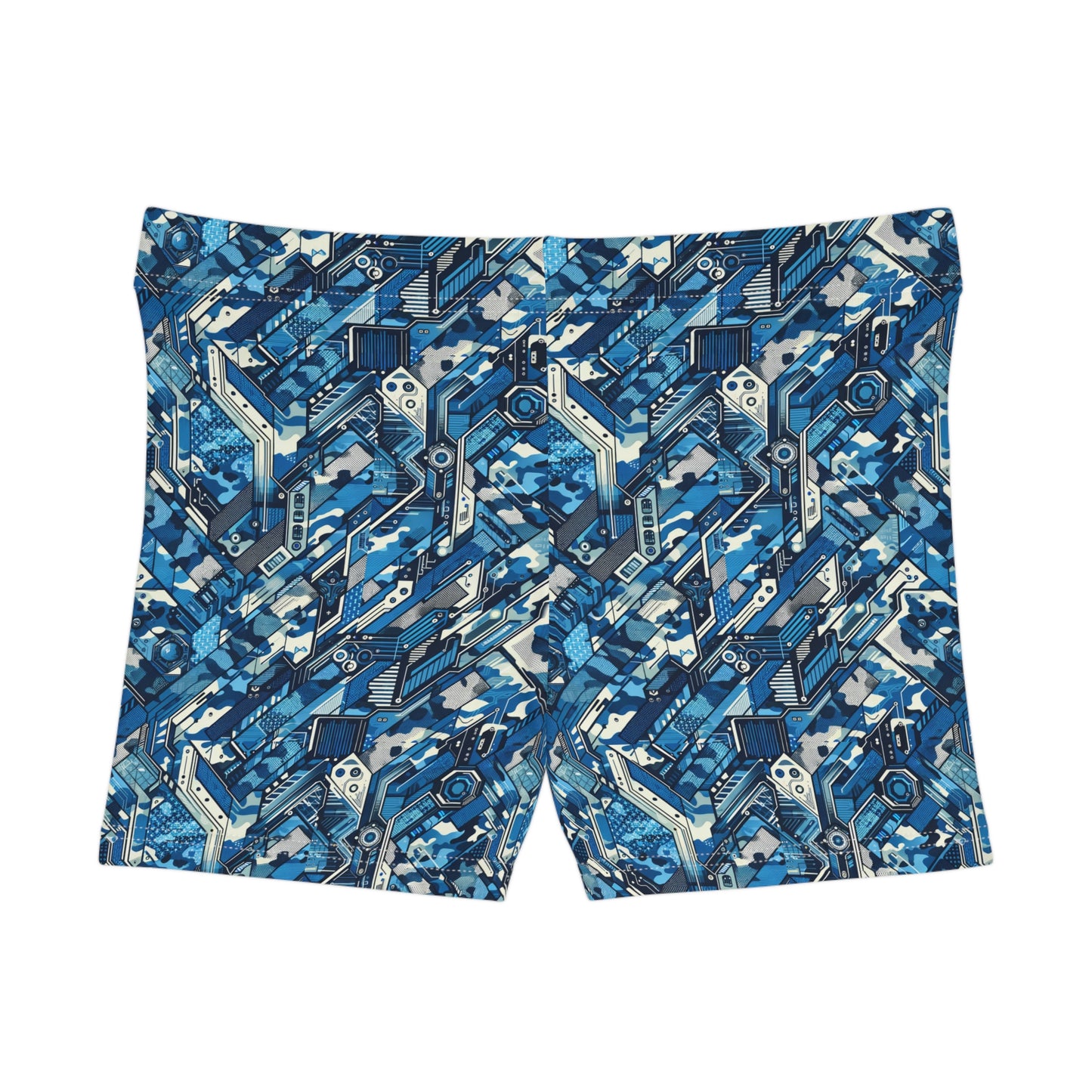 Tech Urban Camo Tech-Forward Streetwear With a Futuristic Military Edge Women's Shorts - 8404 Design-39