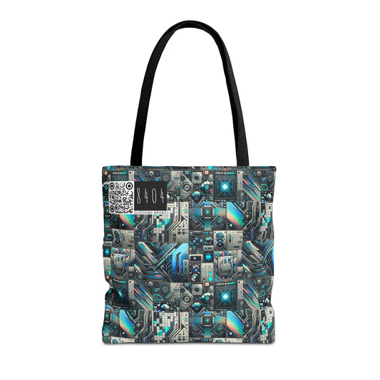 Tech-Infused Futurism Sleek Tech Edge Tote Bag - 8404 Design-48