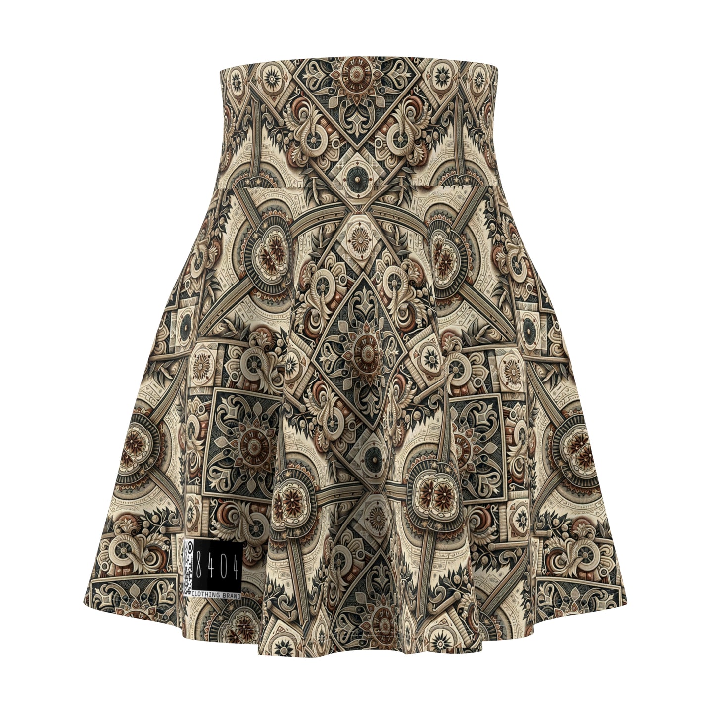 Graphic Workwear Capsule Artisanal Workwear Fusion Women's Skater Skirt - 8404 Design-61
