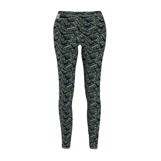 Tech Utility Streetwear Futuristic Tech-Forward Women's Cut & Sew Casual Leggings - 8404 Design-47