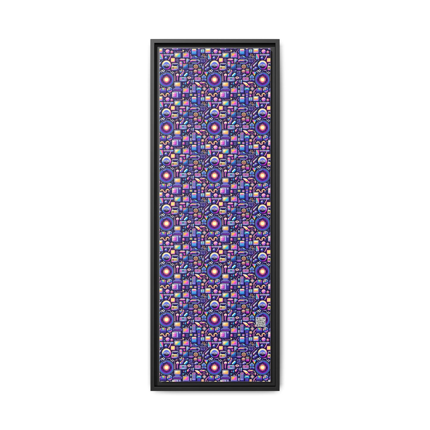 Digital Nostalgia Modern Retro Fusion Matte Canvas, Framed (multi-Color) - 8404 Design-64 B