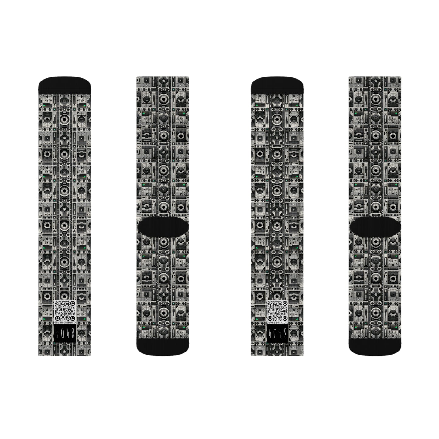 Tech Utility Aesthetics Tech-Forward Minimalism Sublimation Socks - 8404 Design-60