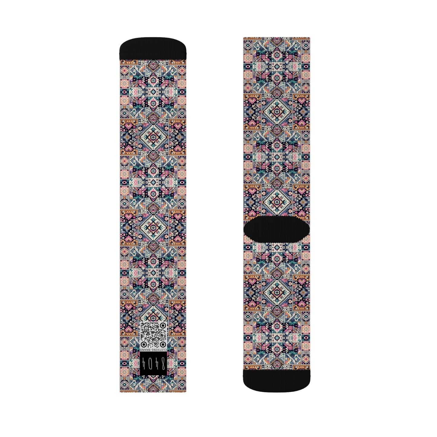 Digital Artisanal Fusion Digital Artisanal Sublimation Socks - 8404 Design-65