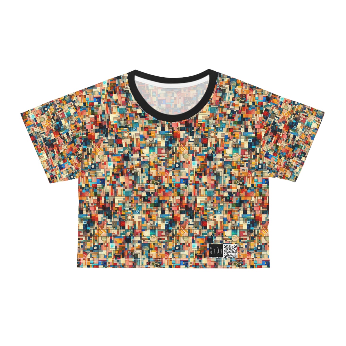 Digital Artistic Expression Artistic Streetwear Crop Tee - 8404 Design-46