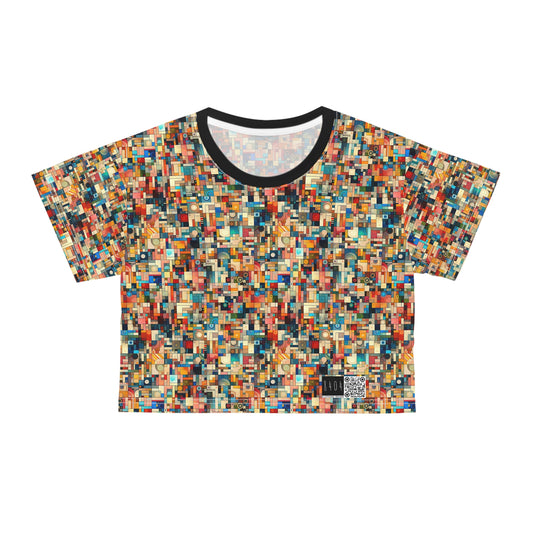 Digital Artistic Expression Artistic Streetwear Crop Tee - 8404 Design-46
