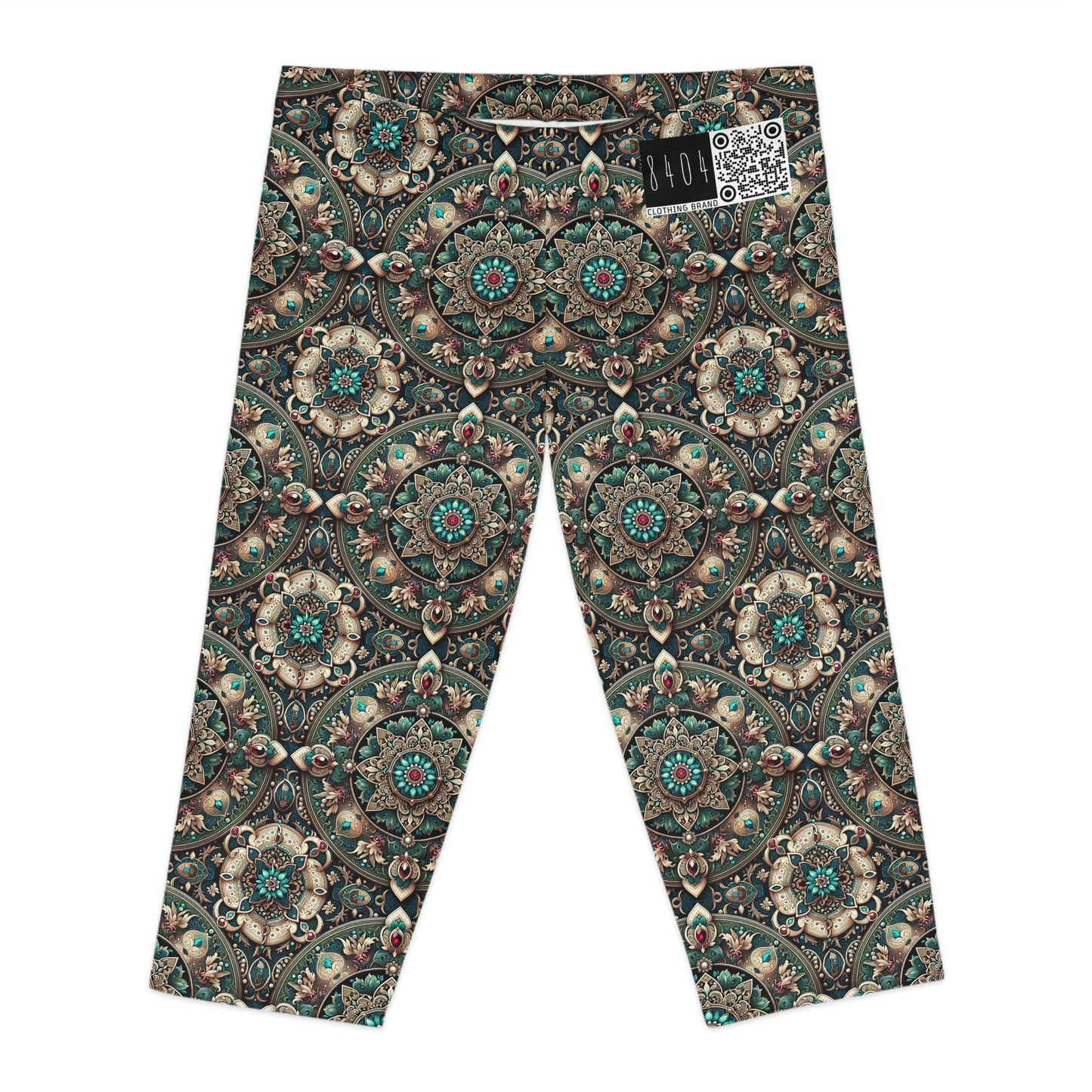 Neo-Dandyism Modern Dandy Streetwear Women's Capri Leggings - 8404 Design-56