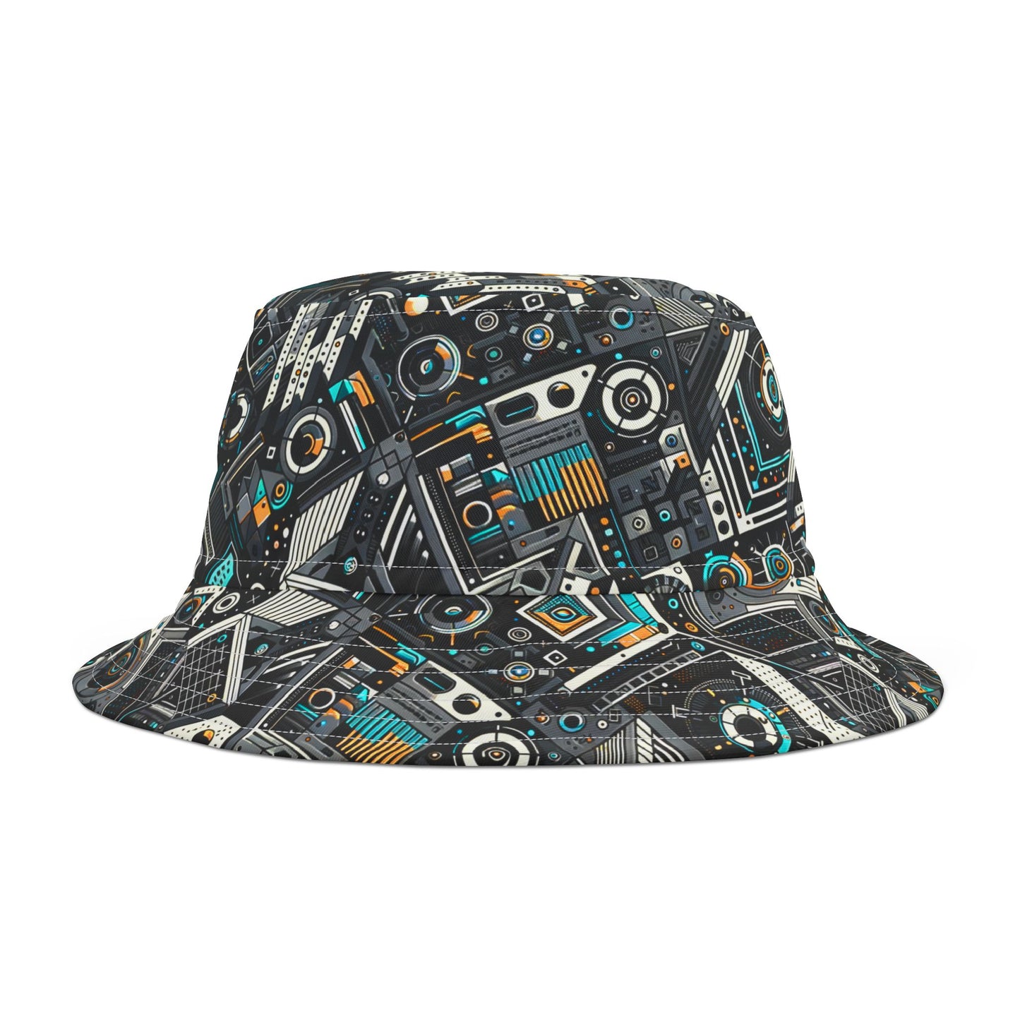 Tech-Forward Athleisure Sleek Tech Aesthetic Bucket Hat - 8404 Design-56
