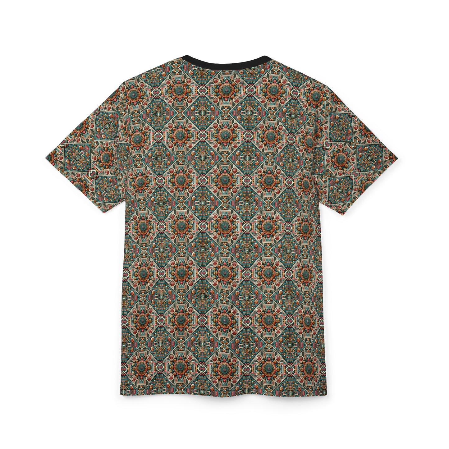 Cultural Fusion Tech Blend of Cultural Heritage With Tech-Inspired Elements Unisex Cut & Sew Tee - 8404 Design-74