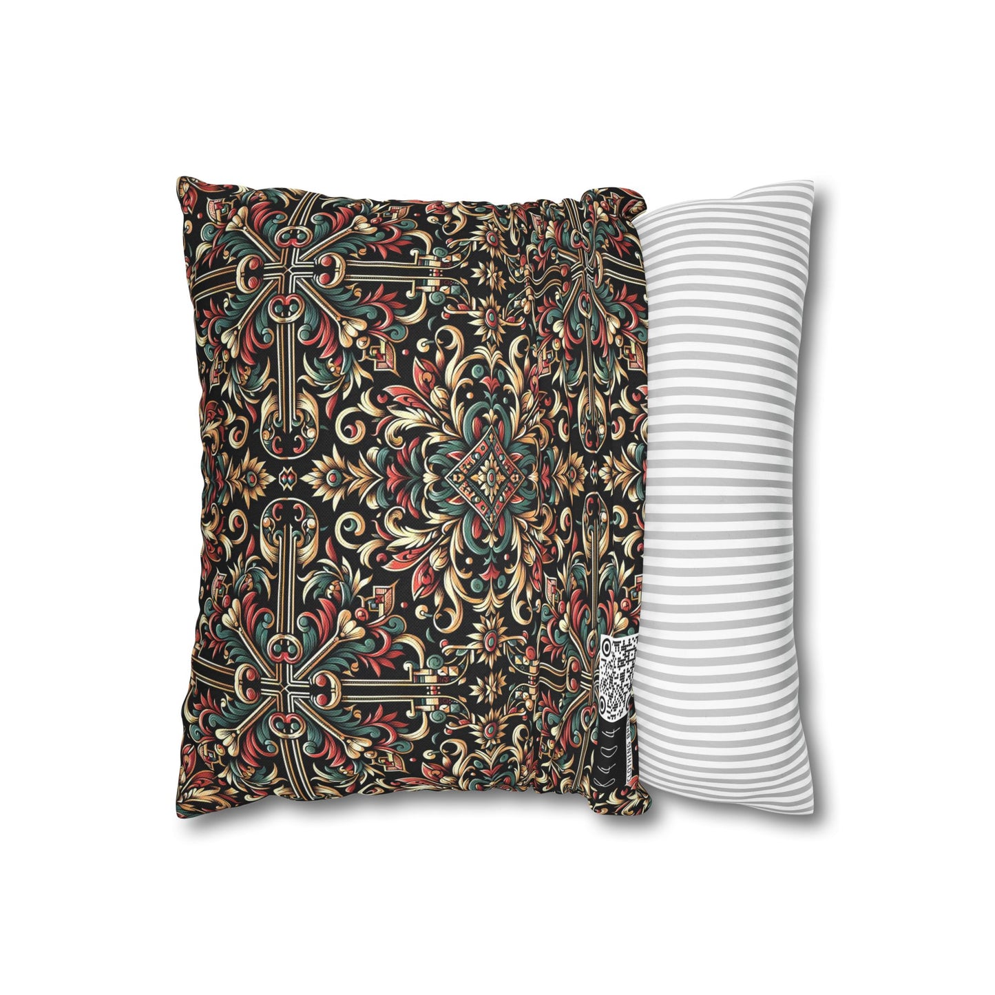 Streetwear Renaissance Artistic Clash of Old and New Spun Polyester Square Pillowcase - 8404 Design-46
