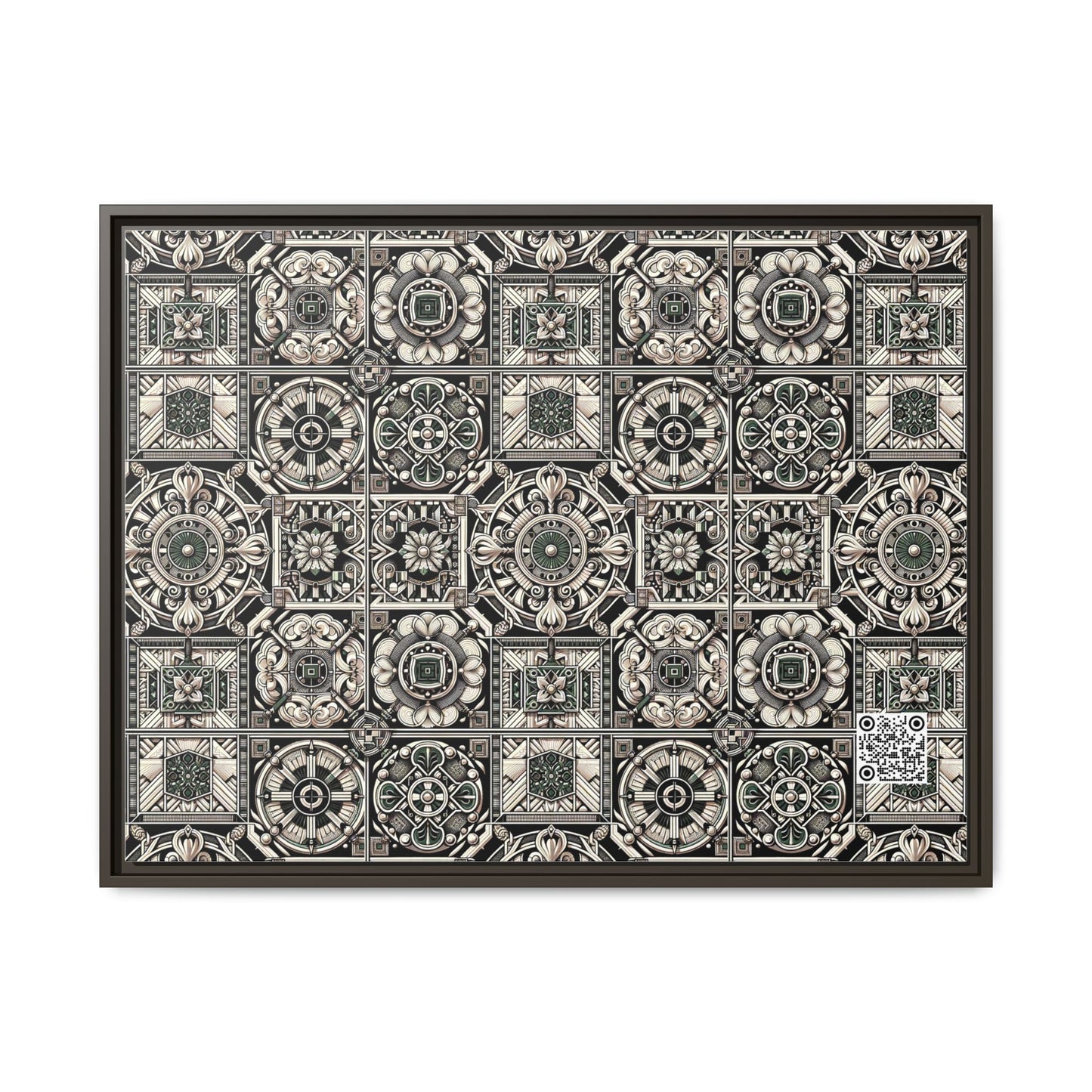 Cyber Garden Party Tech Garden Extravaganza Matte Canvas, Framed (multi-Color) - 8404 Design-45 A