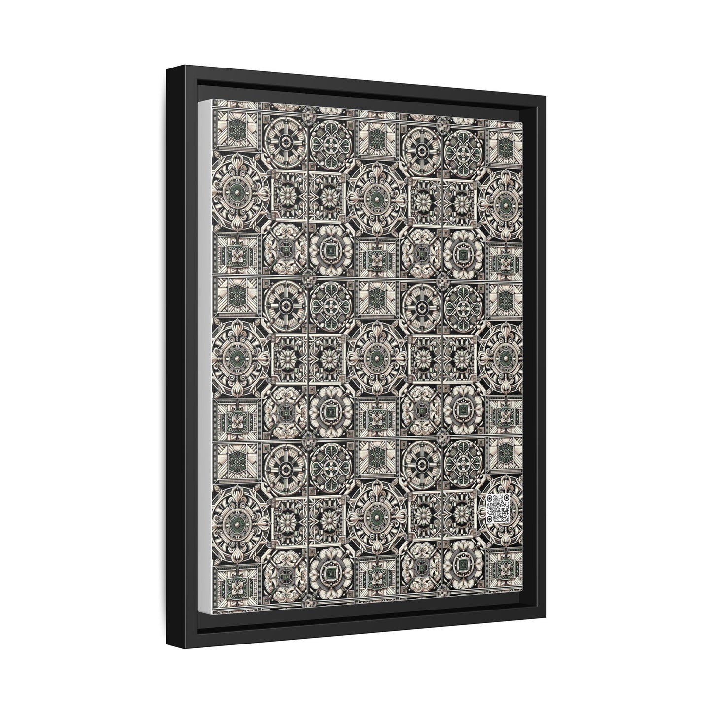 Cyber Garden Party Tech Garden Extravaganza Matte Canvas, Framed (multi-Color) - 8404 Design-45 A
