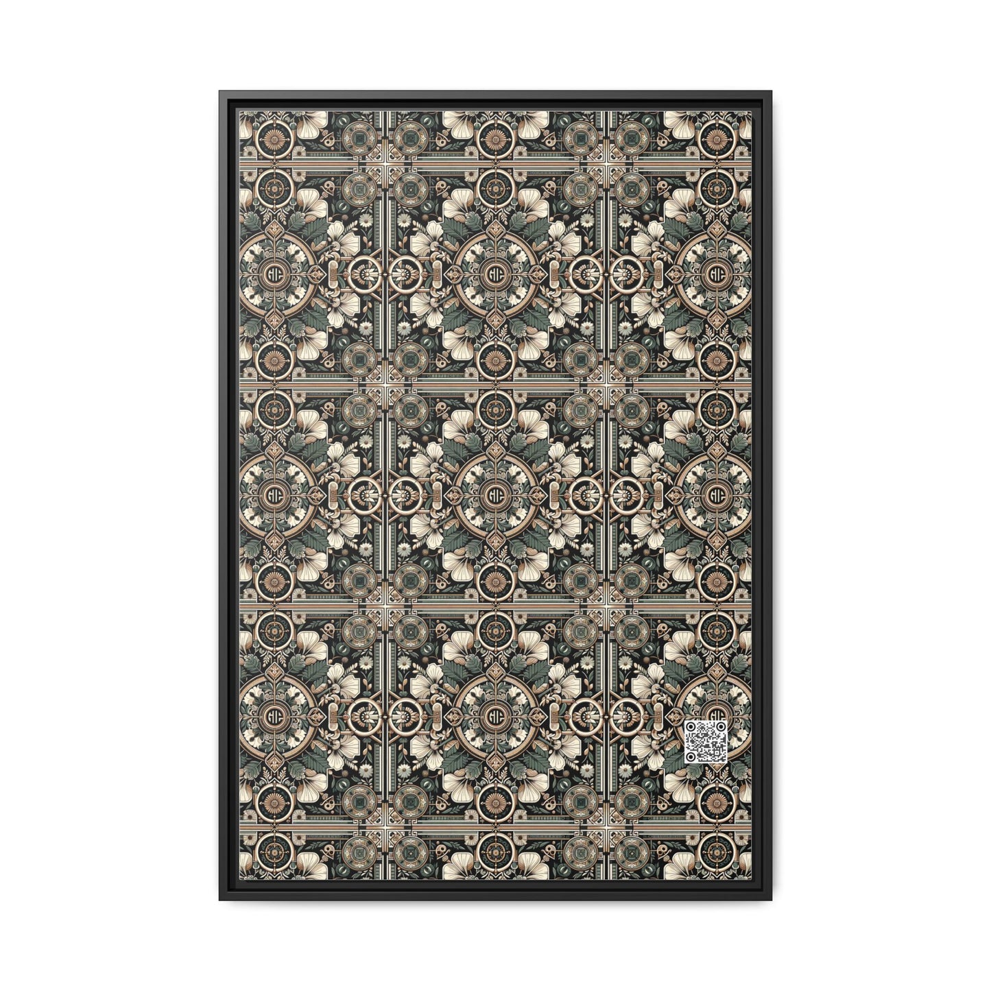 Cyber Garden Party Tech Garden Extravaganza Matte Canvas, Framed (multi-Color) - 8404 Design-66 A