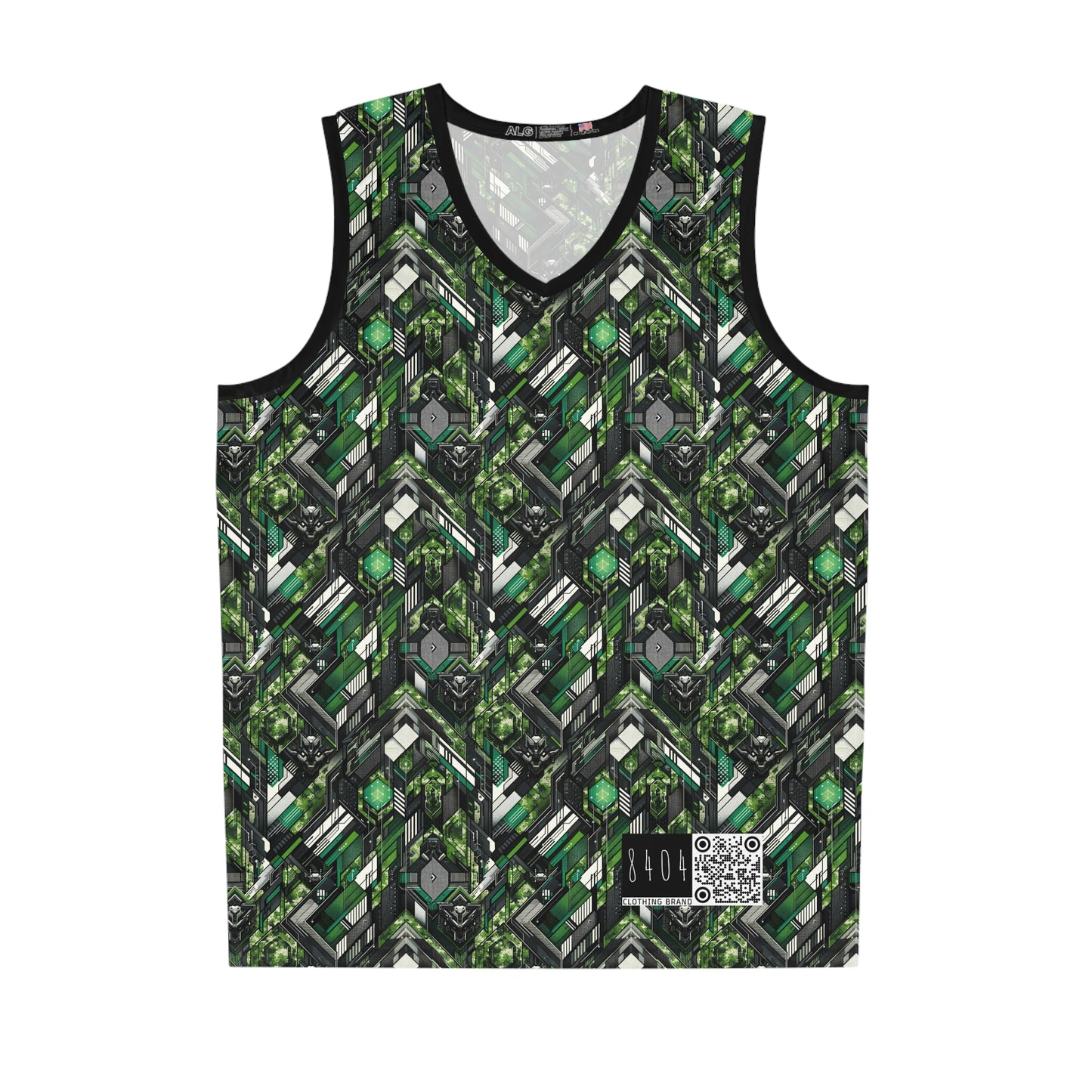 Tech Camo Fusion Tech-Forward Streetwear With a Futuristic Edge Basketball Jersey - 8404 Design-58