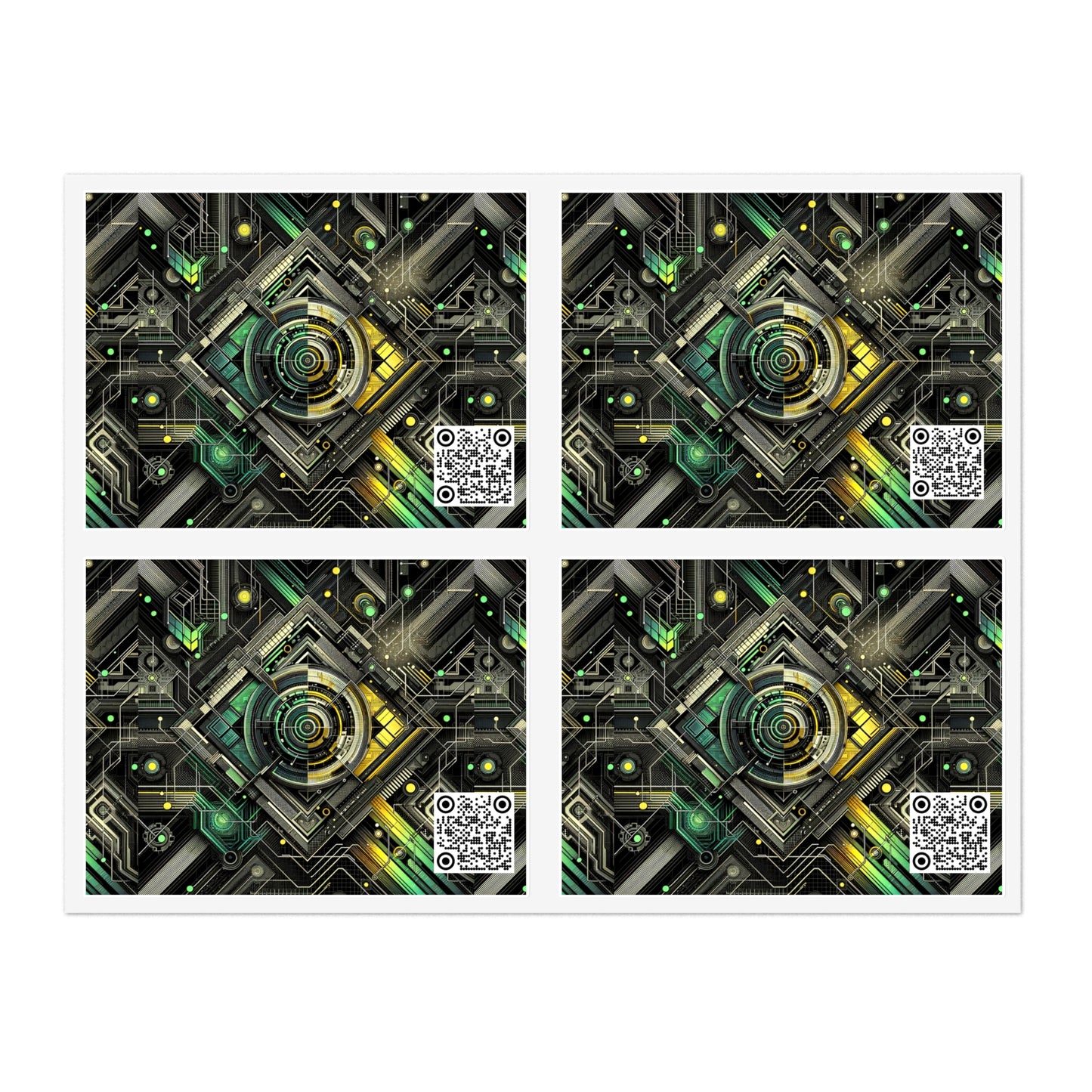 Tech Noir Graphics Tech-Inspired Streetwear Sticker Sheets - 8404 Design-57