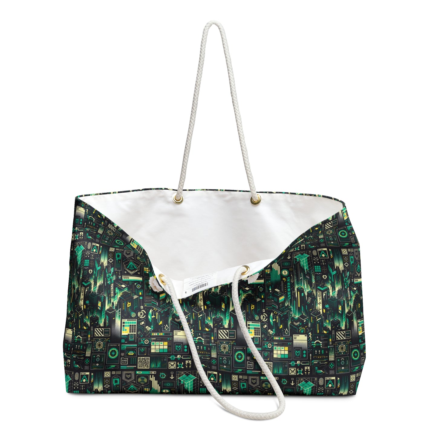 Digital Dystopia Tech Noir Weekender Bag - 8404 Design-63