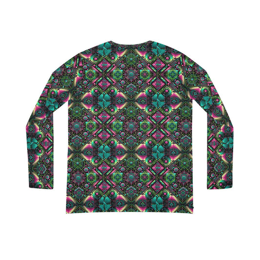 Tech-Infused Graphics Tech-Forward Streetwear Women's Long Sleeve V-Neck Shirt - 8404 Design-45