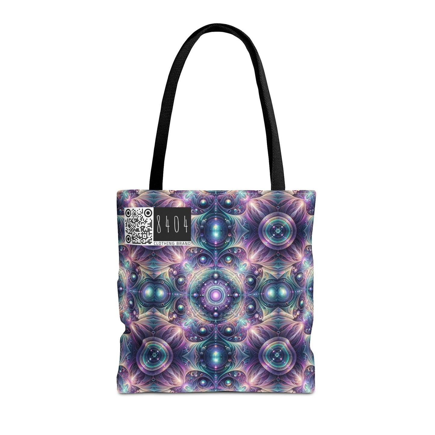 Iridescent Tech Fusion Tech-Forward Streetwear Tote Bag - 8404 Design-61