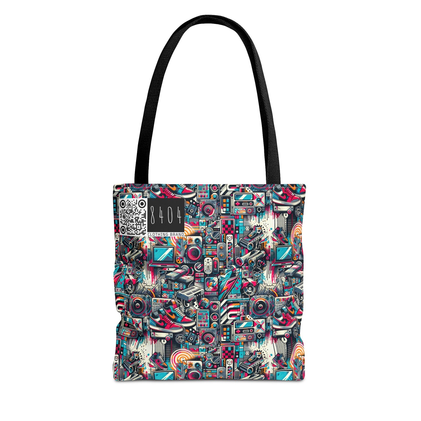 Urban Graffiti Fusion Eclectic Street Art Meets Modern Tech Culture Tote Bag - 8404 Design-50