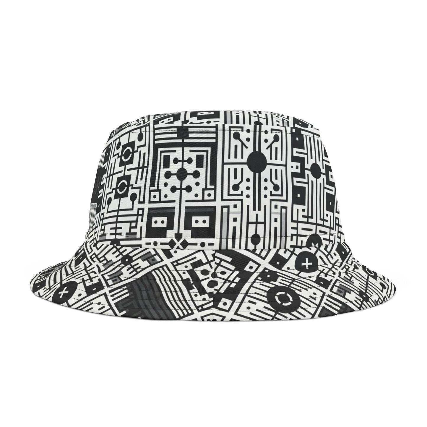 Digital Minimalism Minimalist Tech Bucket Hat - 8404 Design-55
