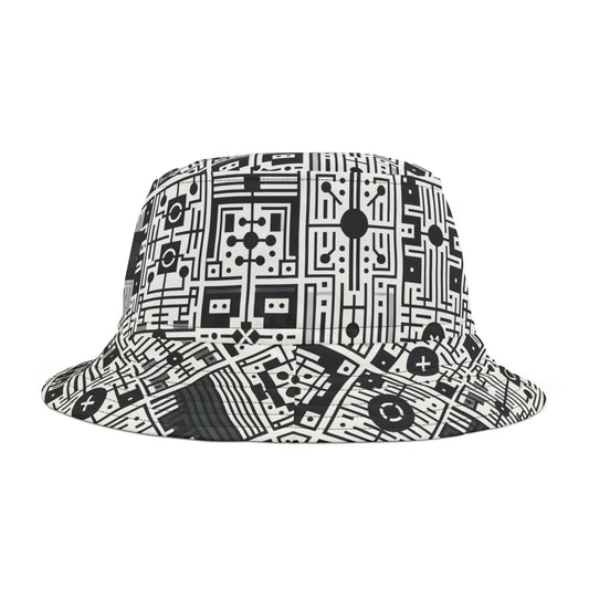 Digital Minimalism Minimalist Tech Bucket Hat - 8404 Design-55