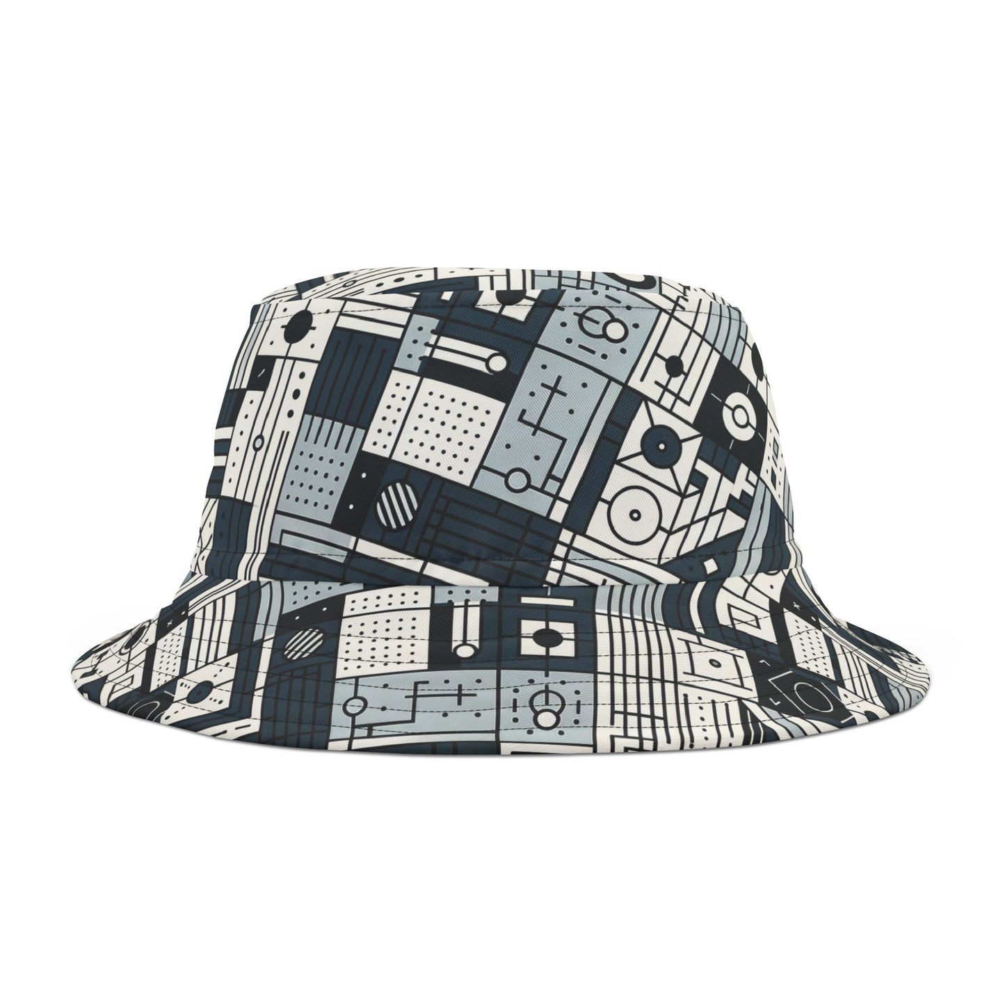 Digital Minimalism Minimalist Tech Bucket Hat - 8404 Design-49