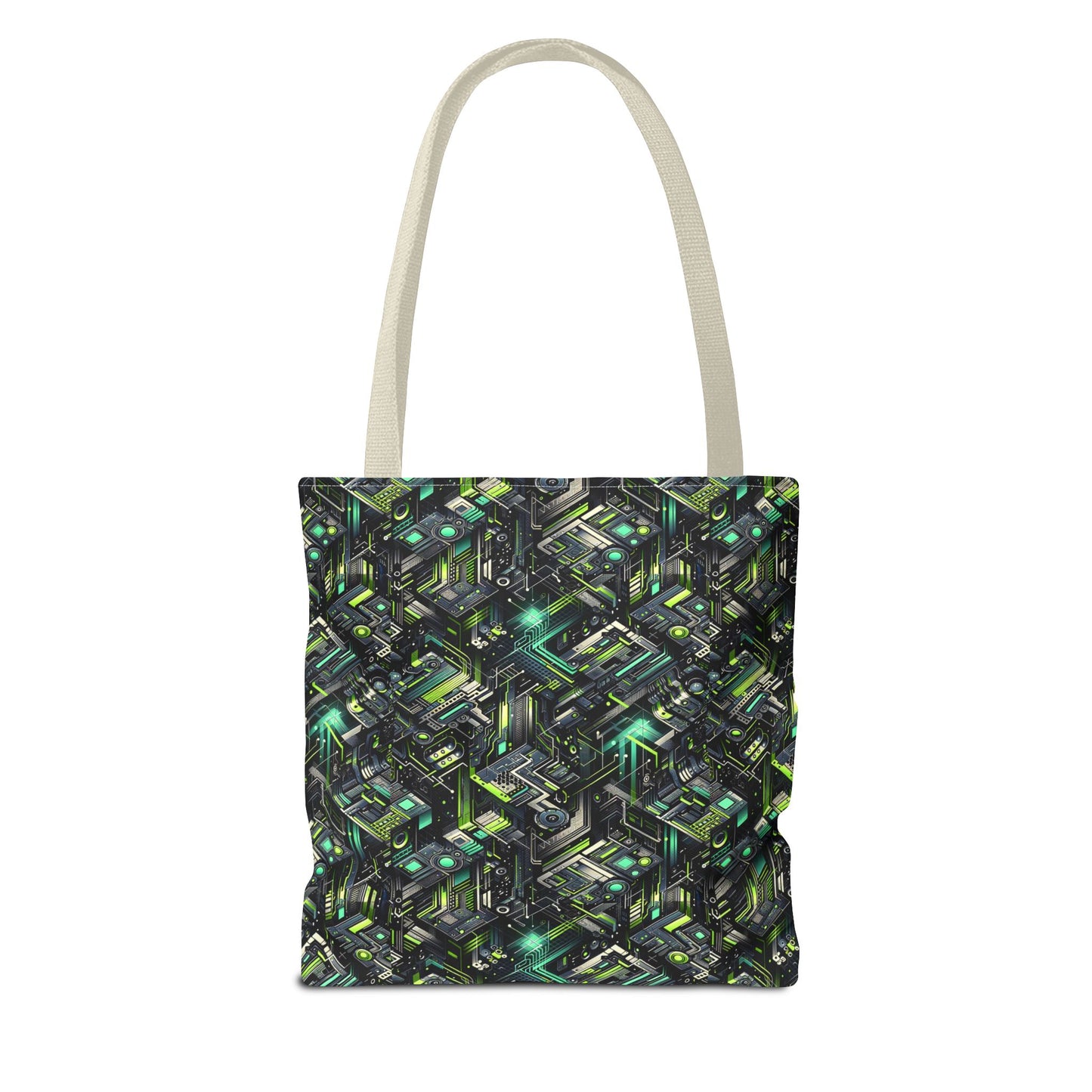 Tech-Infused Graphics Tech-Forward Streetwear Tote Bag - 8404 Design-47