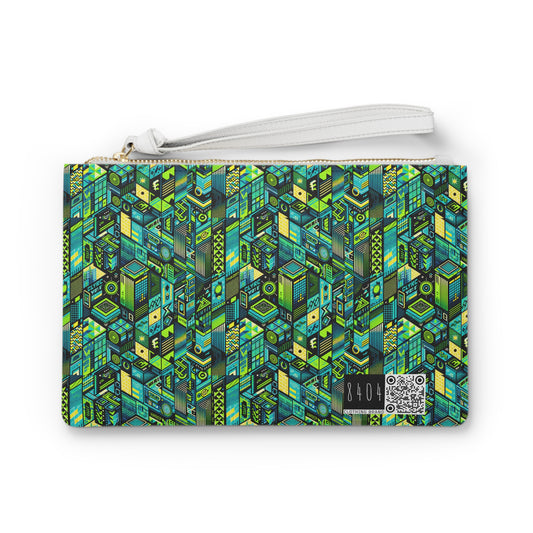 Tech-Infused Neon Tech-Forward Streetwear Clutch Bag - 8404 Design-61