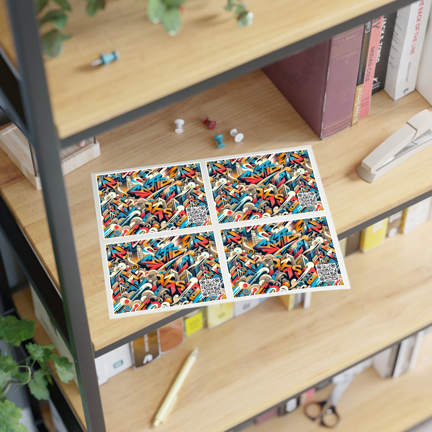 Neo-Traditional Street Art Modern Street Art Fusion Sticker Sheets - 8404 Design-44