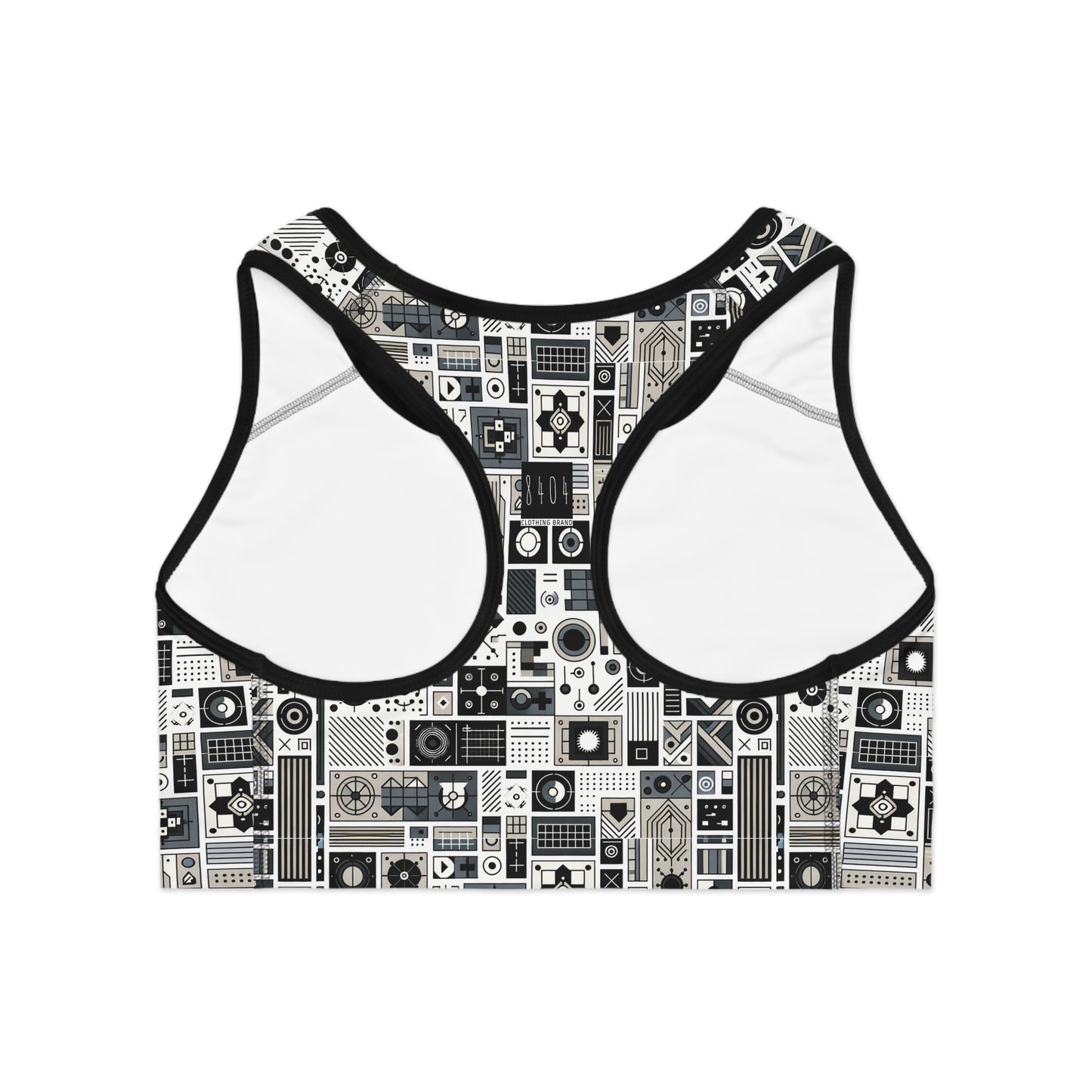Digital Minimalism Minimalist Tech Sports Bra - 8404 Design-45