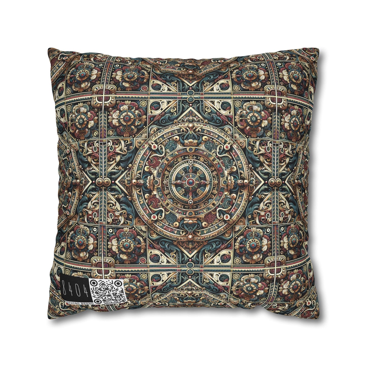 Urban Renaissance Historical Fusion With Street Edge Spun Polyester Square Pillowcase - 8404 Design-57