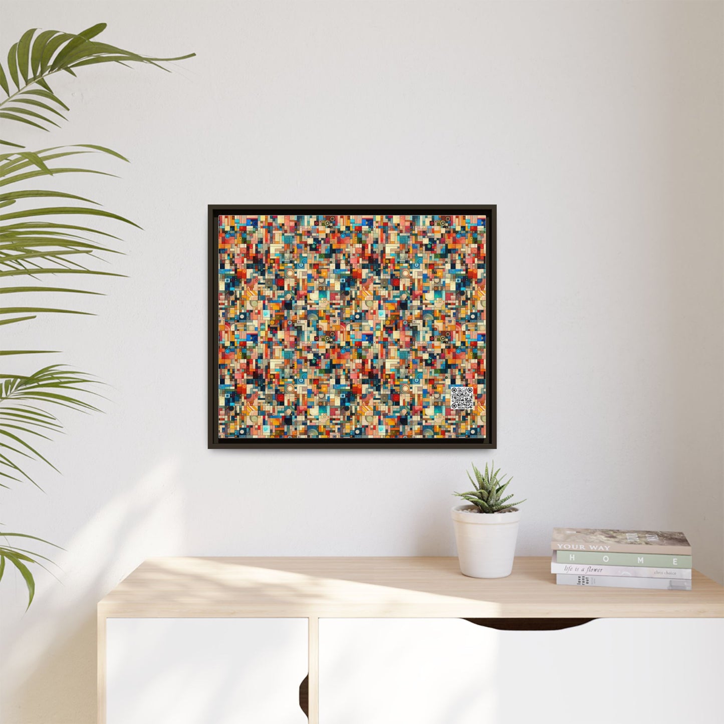 Digital Artistic Expression Artistic Streetwear Matte Canvas, Framed (multi-Color) - 8404 Design-46 B