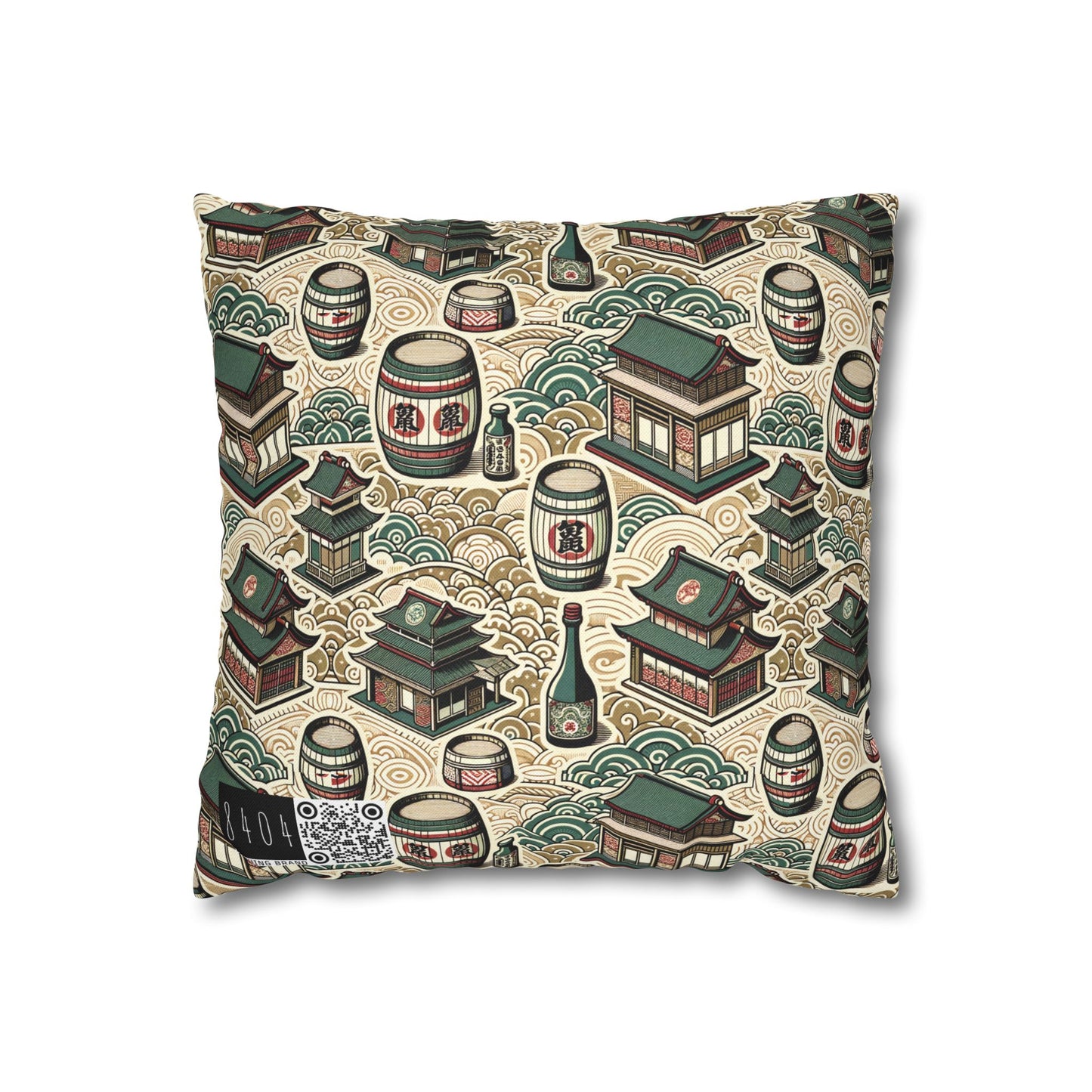Cultural Artisanal Fusion Contemporary Cultural Elegance Spun Polyester Square Pillowcase - 8404 Design-68
