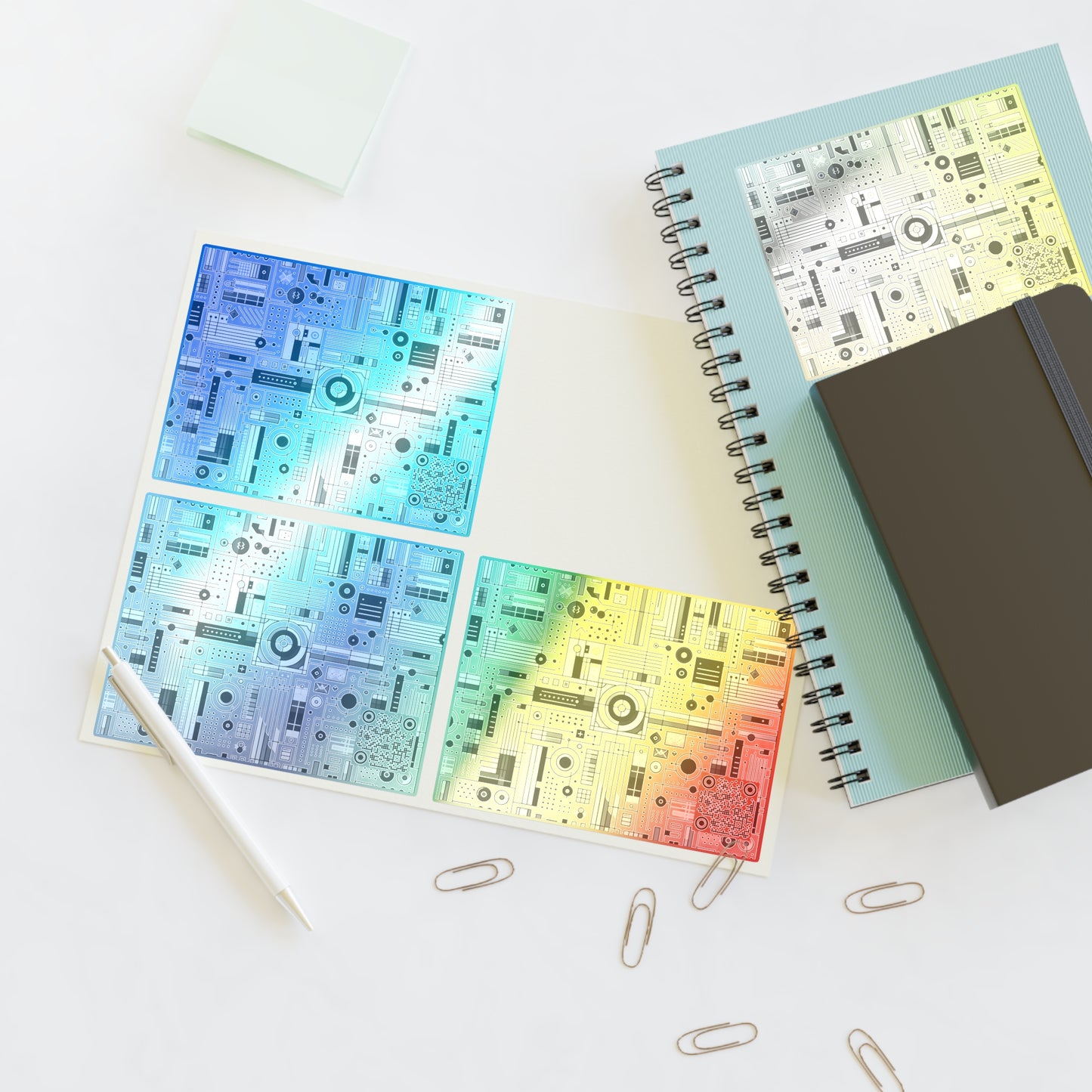 Digital Minimalism Minimalist Tech Sticker Sheets - 8404 Design-53