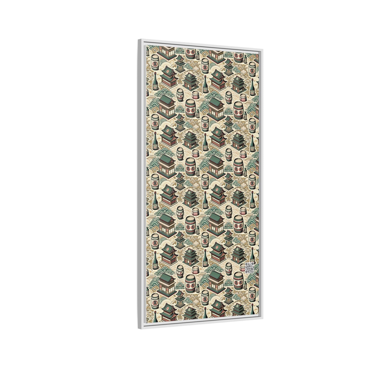 Cultural Artisanal Fusion Contemporary Cultural Elegance Matte Canvas, Framed (multi-Color) - 8404 Design-68 B