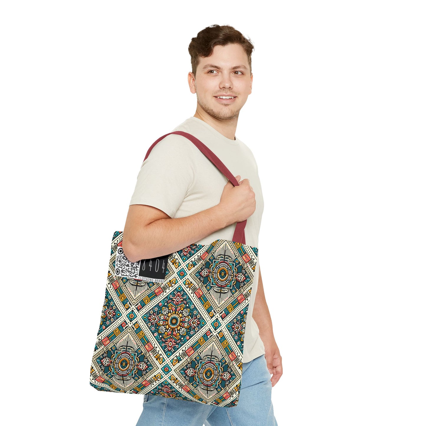 Cultural Fusion Tech Blend of Cultural Heritage With Tech-Inspired Elements Tote Bag - 8404 Design-64