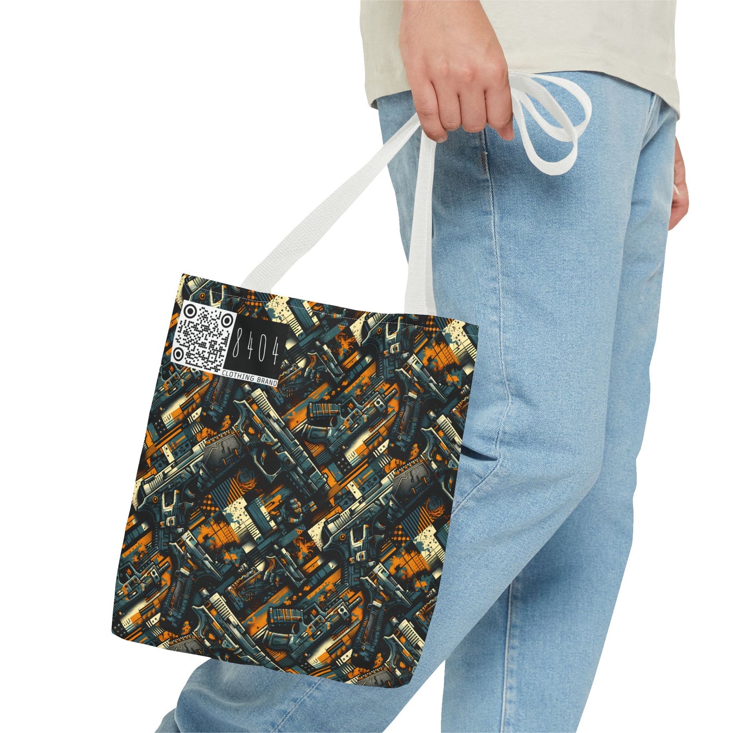 Digital Punk Futuristic Grunge Tote Bag - 8404 Design-47