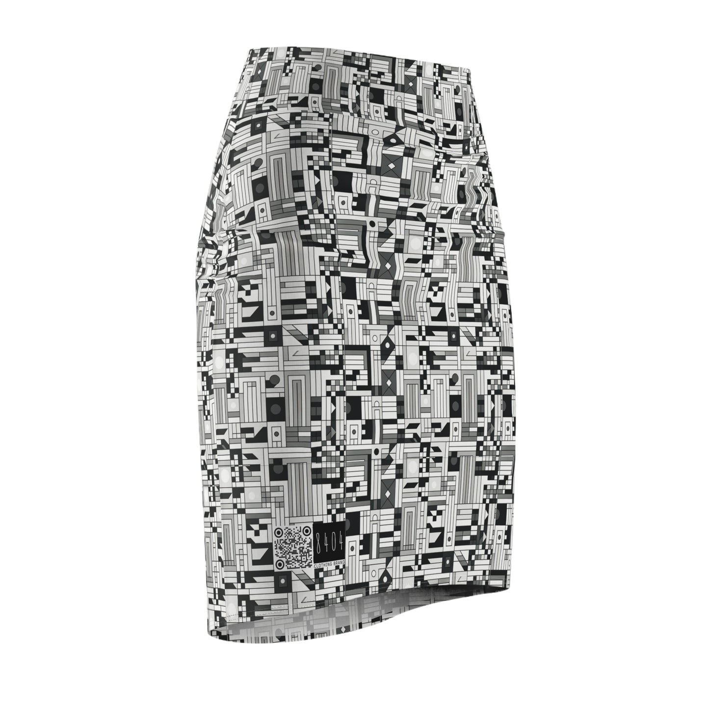 Digital Minimalism Minimalist Tech Women's Pencil Skirt - 8404 Design-43
