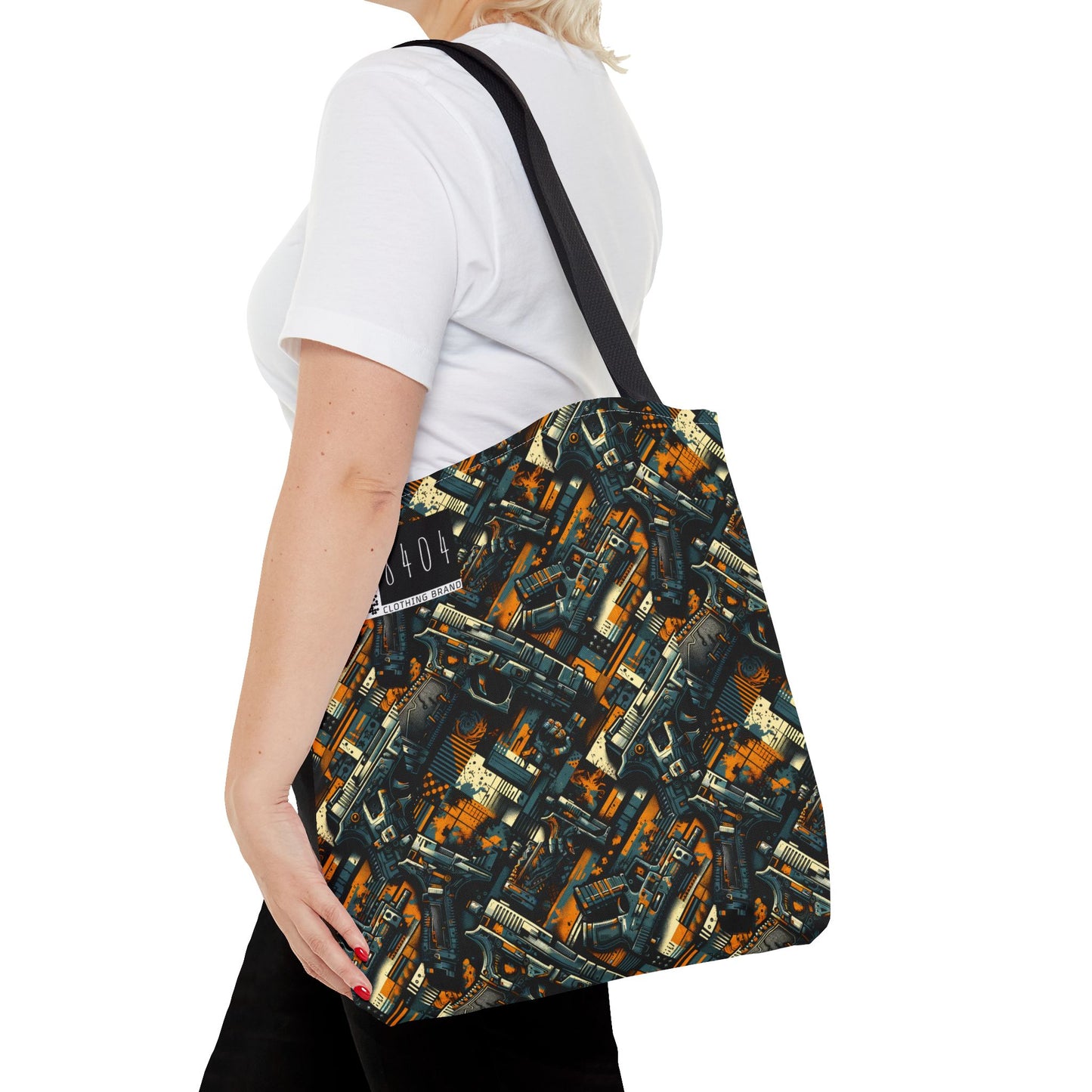 Digital Punk Futuristic Grunge Tote Bag - 8404 Design-47