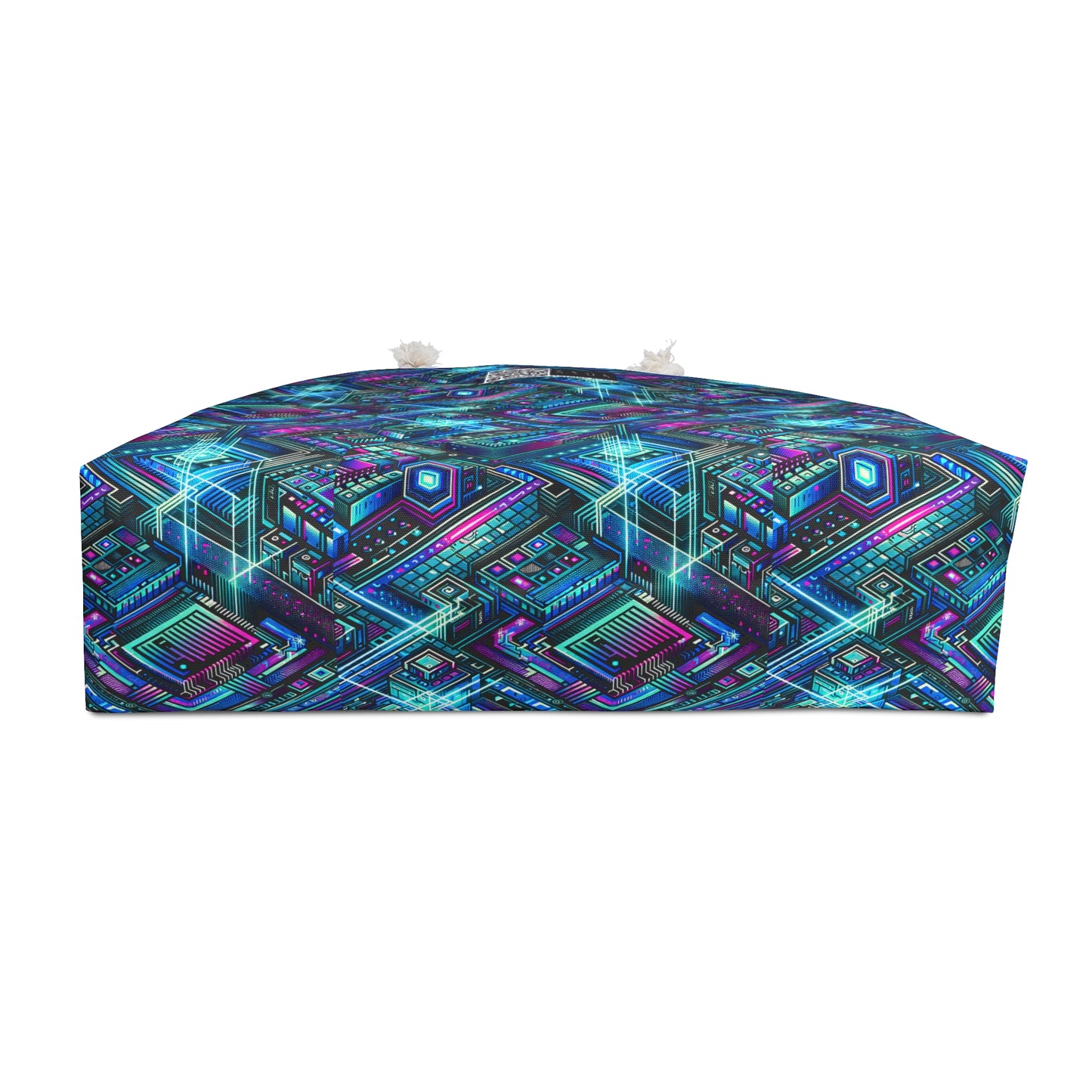 Digital Dreamland Futuristic Tech Aesthetic Weekender Bag - 8404 Design-42