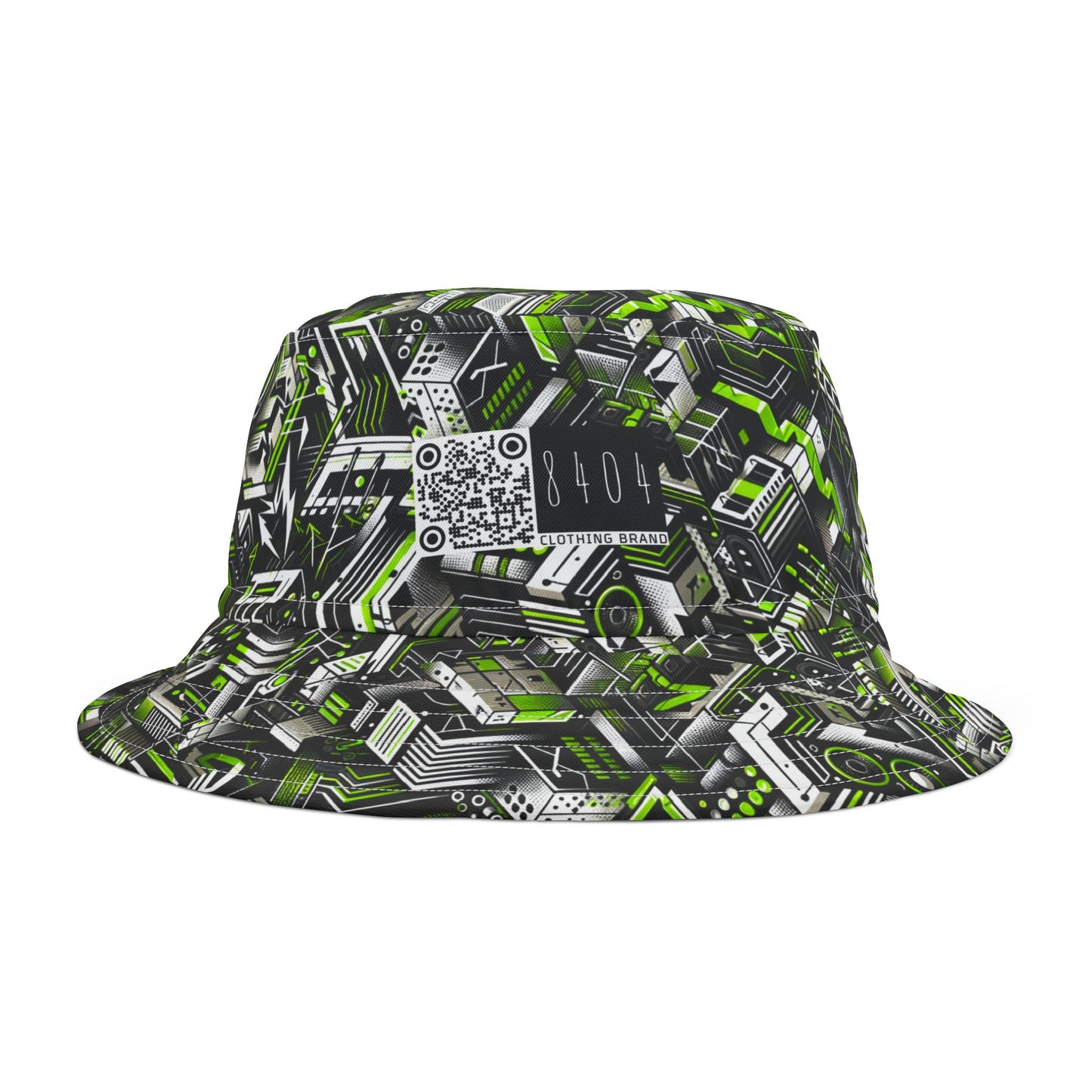 Graffiti Tech Fusion Bold Streetwear Fusion Bucket Hat - 8404 Design-53