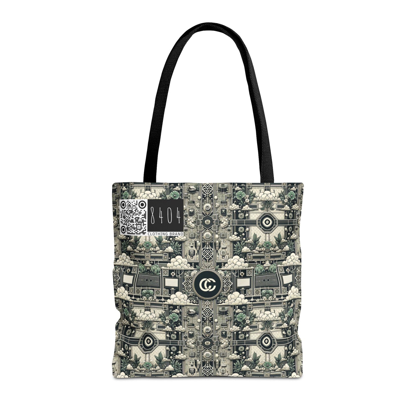 Cyber Garden Party Tech Garden Extravaganza Tote Bag - 8404 Design-54