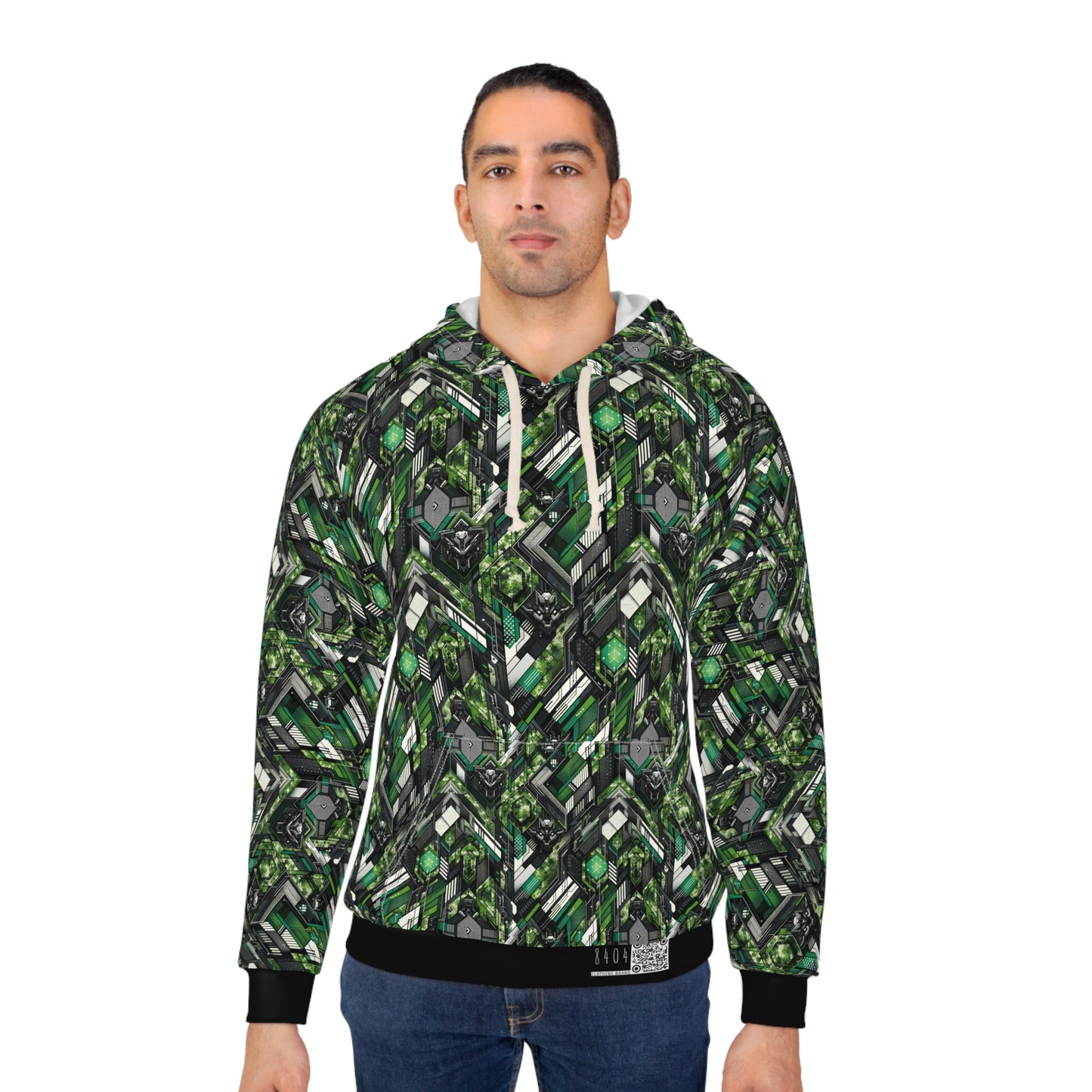 Tech Camo Fusion Tech-Forward Streetwear With a Futuristic Edge Pullover Hoodie - 8404 Design-58