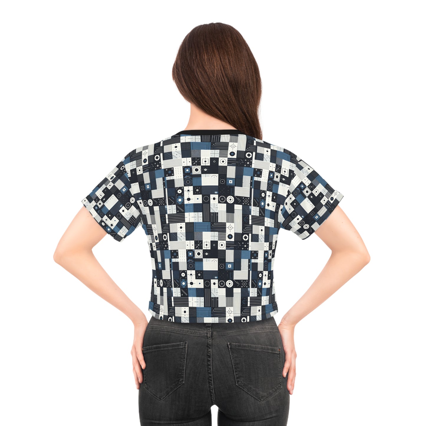 Minimalist Athleisure Minimalist Tech Crop Tee - 8404 Design-39