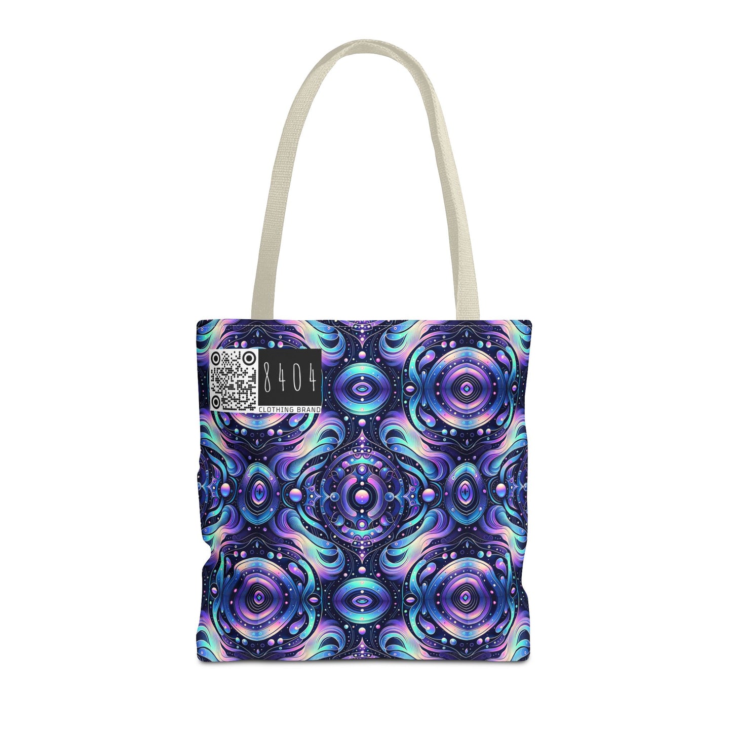 Iridescent Tech Fusion Tech-Forward Streetwear Tote Bag - 8404 Design-62